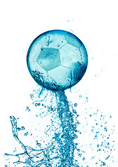 Image showing Splash soccer balll isolated