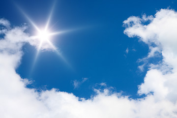 Image showing sunny sky background