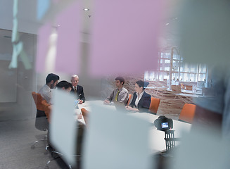 Image showing business people group brainstorming on meeting