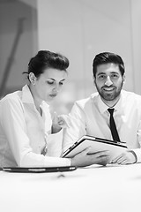 Image showing portrait of business couple at office