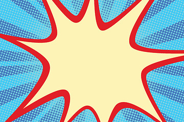 Image showing retro comic blue background raster gradient halftone