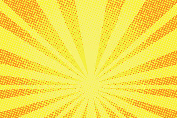 Image showing retro comic yellow background raster gradient halftone