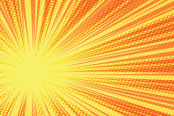 Image showing Red yellow retro rays vector background