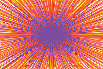 Image showing Bright burst background retro comic pop art