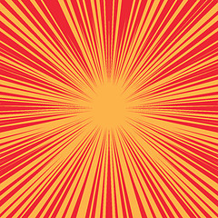 Image showing Bright burst background retro comic pop art