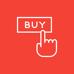 Image showing Buy button line icon.