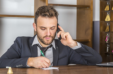 Image showing Portrait of a Receptionist