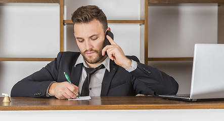 Image showing Portrait of a Receptionist