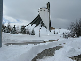 Image showing The church in Alpe d'Huez, France