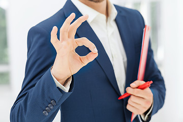 Image showing The male office worker