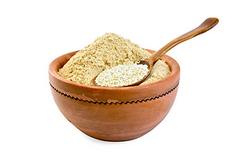 Image showing Flour and sesame seeds