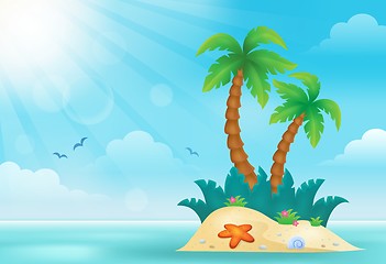 Image showing Tropical island theme image 2