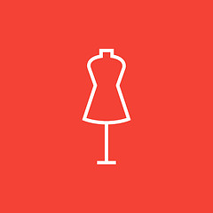 Image showing Mannequin line icon.