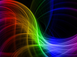 Image showing Rainbow wave