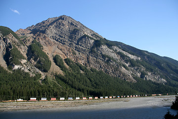 Image showing Freight train in Canada