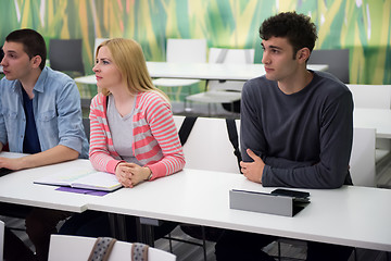 Image showing students group study