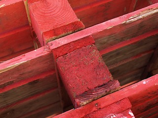 Image showing red pallet background