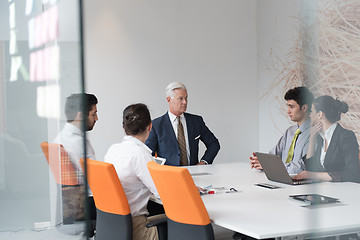 Image showing business people group brainstorming on meeting