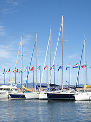 Image showing yachts in french riviera harbor