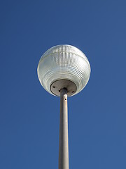 Image showing street lamp in the blue sky