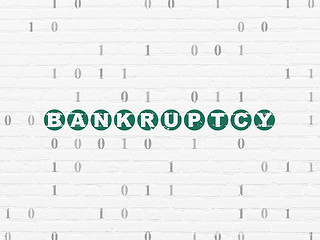 Image showing Business concept: Bankruptcy on wall background