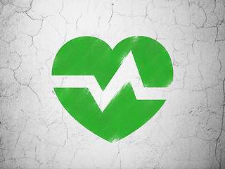 Image showing Healthcare concept: Heart on wall background