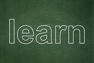 Image showing Education concept: Learn on chalkboard background