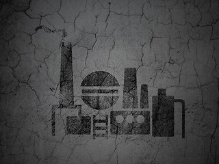 Image showing Manufacuring concept: Oil And Gas Indusry on grunge wall background