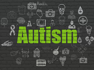 Image showing Health concept: Autism on wall background