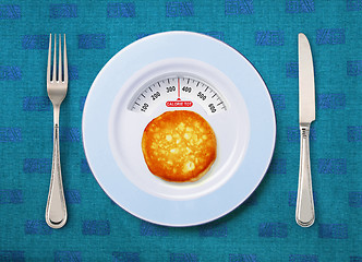 Image showing calorie tot of pancake