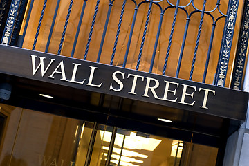 Image showing Wall street