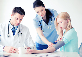 Image showing doctor and patient in hospital