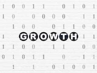 Image showing Finance concept: Growth on wall background