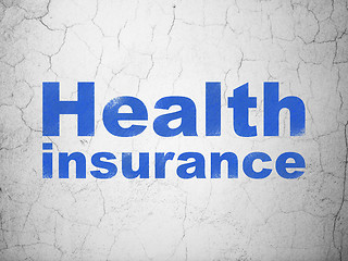 Image showing Insurance concept: Health Insurance on wall background