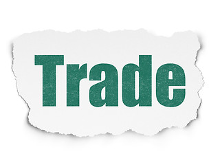 Image showing Finance concept: Trade on Torn Paper background