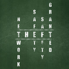 Image showing Security concept: Theft in Crossword Puzzle