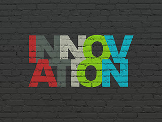 Image showing Business concept: Innovation on wall background