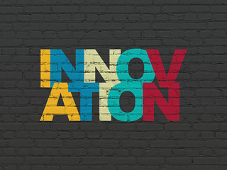 Image showing Business concept: Innovation on wall background