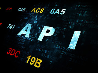 Image showing Software concept: Api on Digital background