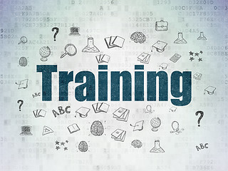 Image showing Education concept: Training on Digital Data Paper background