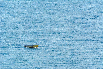 Image showing Small Boat in The Sea