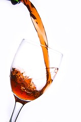 Image showing Pouring Red Wine