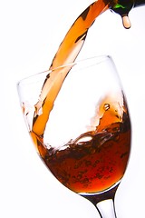 Image showing Pouring Red Wine