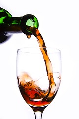 Image showing Pouring Red Wine