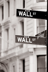 Image showing Wall street