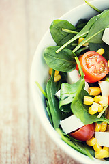 Image showing close up of vegetable salad bowl