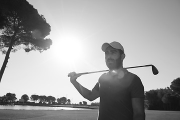 Image showing golf player portrait