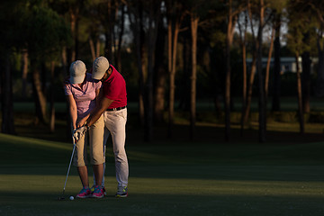 Image showing golf instructions