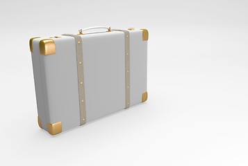 Image showing gray elegant suitcase