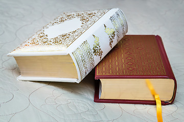 Image showing Two books in beautiful bindings.